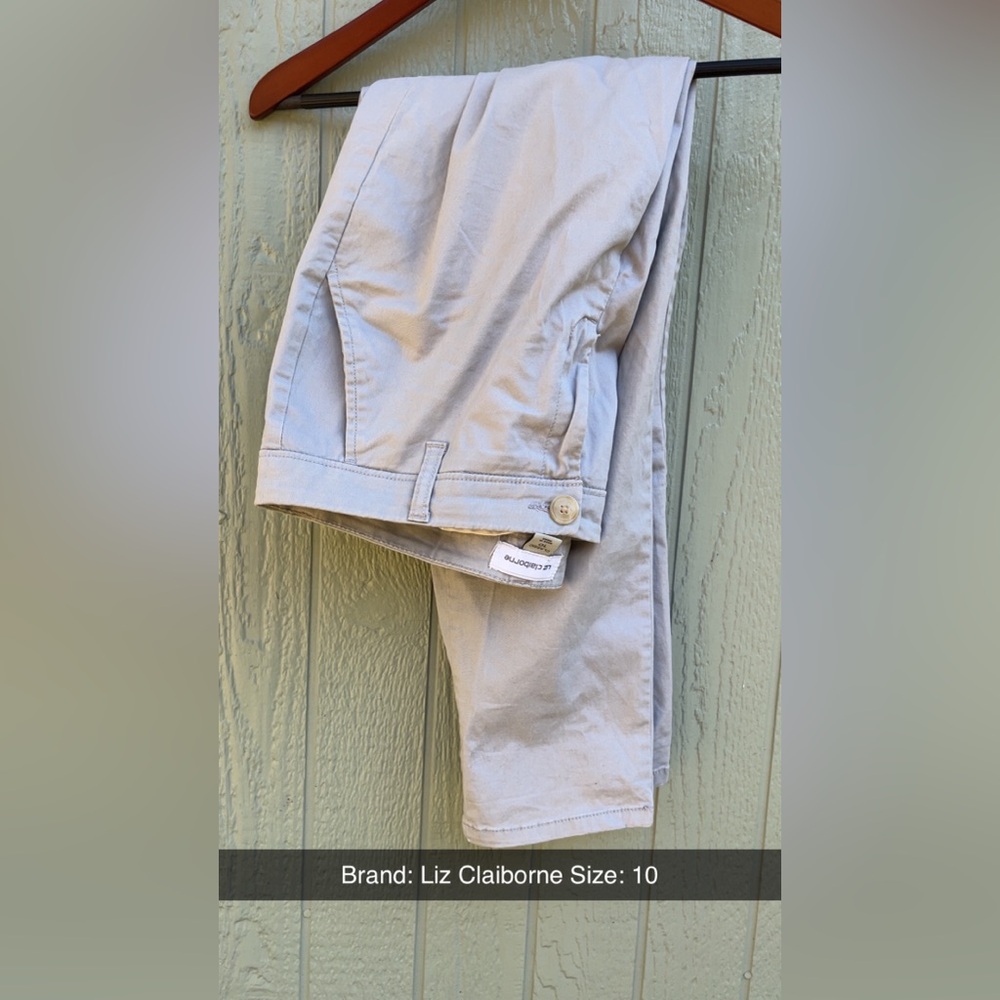Liz Claiborne Women’s Light Gray Casual Pants